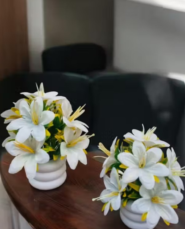 Artificial-white-flower-for-home-and-office1 - View 2