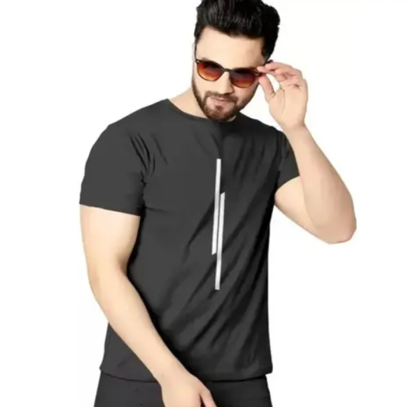 black t-shirt