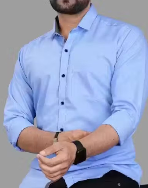 blue-shirt-formal-casual - View 1