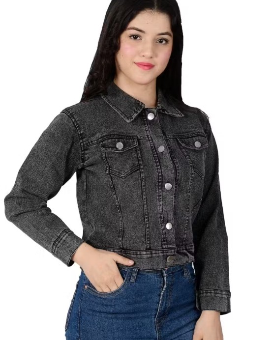 Women’s Charcoal Grey Denim Jacket