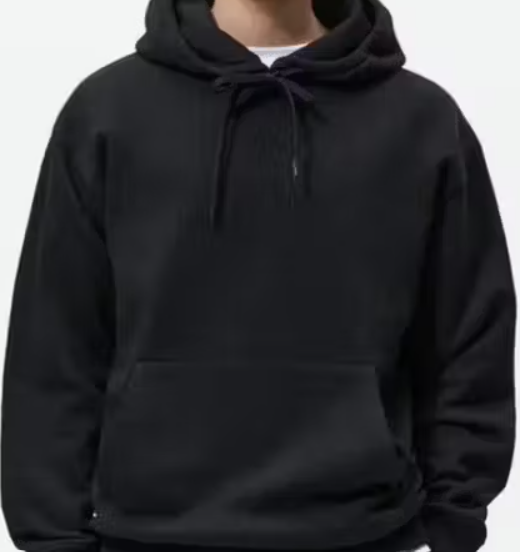 hoodie black colour weared - View 2