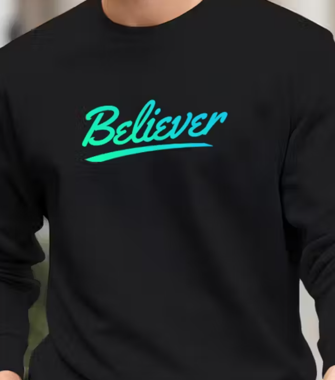 Men Cotton Blend Regular Tshirts black closeup