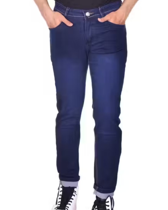 plain casual blue jeans