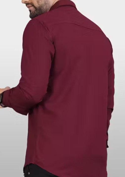 plain_maroon_colour_shirt_back