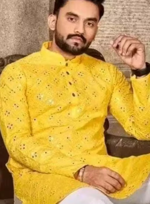 yellow-mirror-kurta-2 - View 2